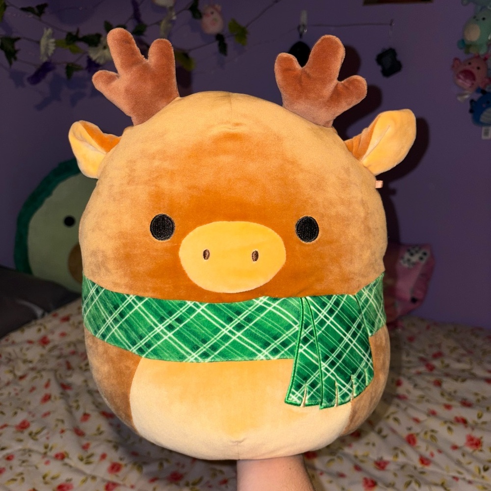 12” ruby the reindeer squishmallow
